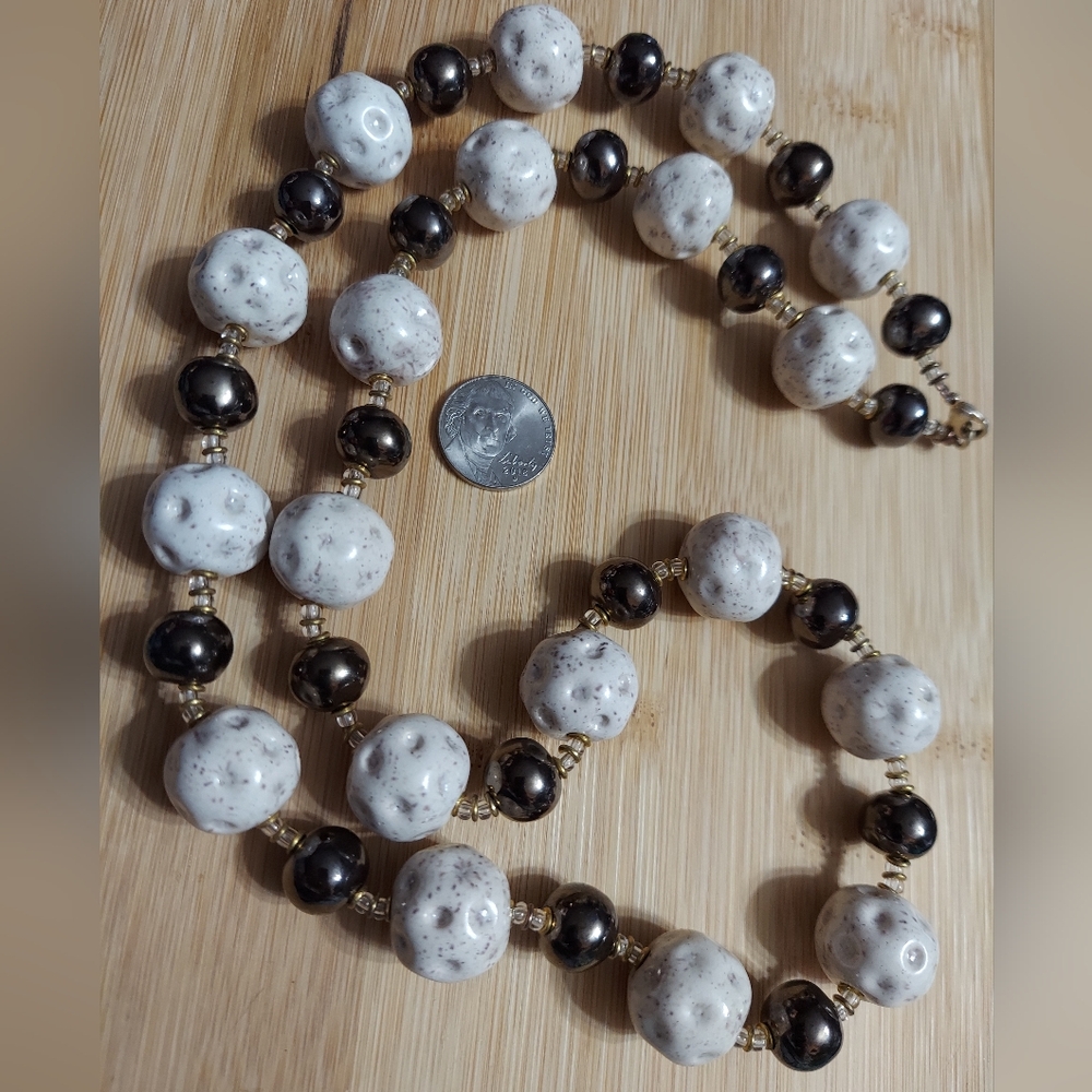 Artistian Created/Unique Ceramic Beaded Statement Necklace
